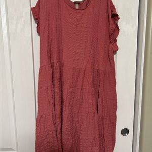 Knox Rose Pink Textured Dress